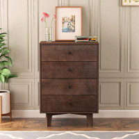 George Oliver Solid Wood Spray-Painted Drawer Dresser Bar,Buffet Tableware Cabinet Lockers Buffet Server Console Table L
