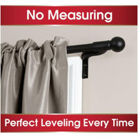 NEW NO MEASURING CURTAIN ROD CURTAIN HANGING