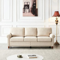 GZMWON Len Fabric Upholstery With Storage Sofa, Upholstered Sofa