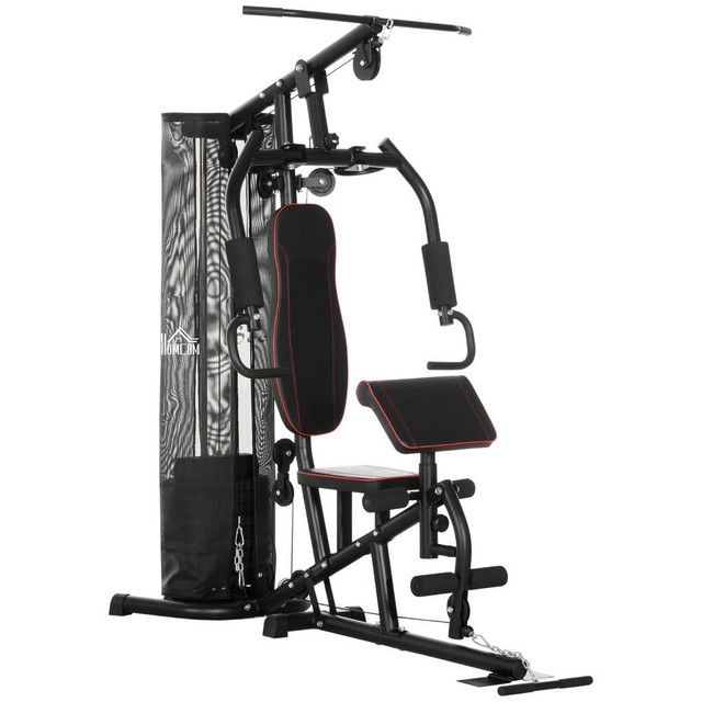 HOME GYM, MULTIFUNCTION GYM EQUIPMENT WITH 100LBS WEIGHT STACK FOR BACK, CHEST, ARM, LEG AND FULL BODY WORKOUT in Exercise Equipment in Calgary