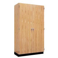 Diversified Woodcrafts Access Quick-Ship Tall General Storage Cabinet, Solid Doors