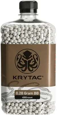 Improve your aim! Krytac 4000 Polished 6mm 0.20 Gram Airsoft Bbs