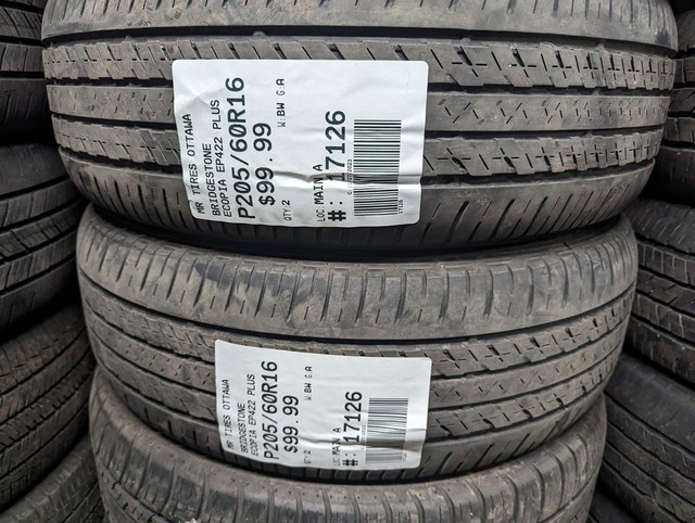 P205/60R16  205/60/16  BRIDGESTONE ECOPIA EP422 PLUS ( all season summer tires ) TAG # 17126 in Tires & Rims in Ottawa
