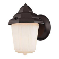 Wildon Home® Giligia Frosted Outdoor Armed Sconce