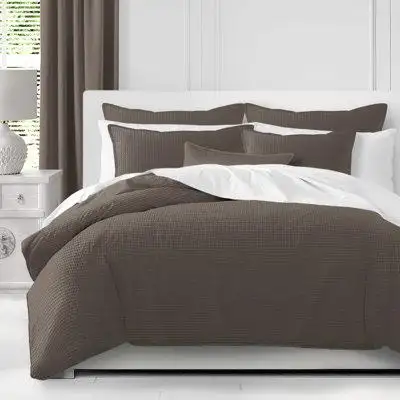Made in Canada - The Tailor's Bed Standard Cotton Weaver Waffle Duvet Cover Set