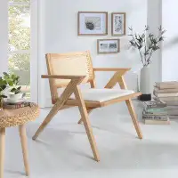 Sand & Stable™ Rumill Rattan Back Accent Chair