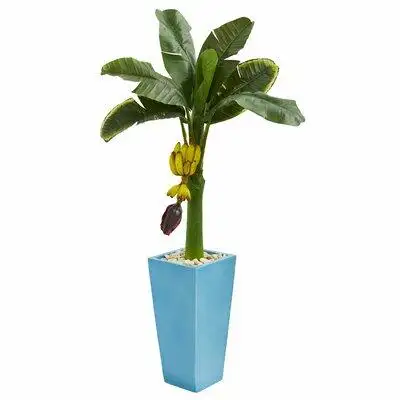 Latitude Run® 33" Artificial Banana Leaf Tree in Planter