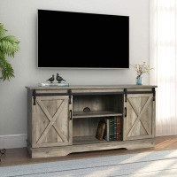 GHQME  Solid Wood Entertainment Center for TVs up to 55"