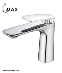 Modern Bathroom Faucet 6.1/4  In Brushed Nickel Finish