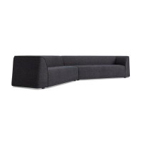 Blu Dot Thataway Angled Sectional Sofa in Tofte Navy