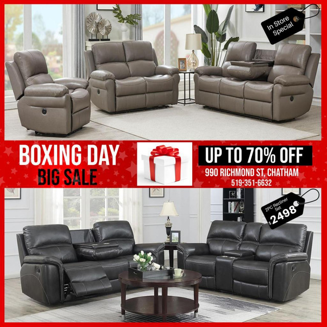 Leather Recliner Set on Sale! Sale Upto 70% in Chairs & Recliners in Kitchener Area - Image 3