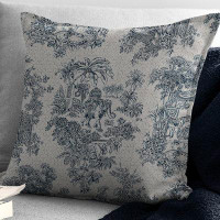 Made in Canada - The Tailor's Bed Jafari Toile Throw Pillow