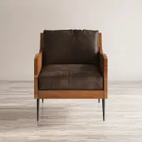 Trent Austin Design Saliba 31" W Top Grain Leather Armchair