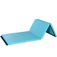 4FT X 8FT X 2INCH TRI-FOLD GYMNASTICS TUMBLING MAT EXERCISE MAT WITH CARRYING HANDLES FOR MMA