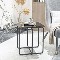 BOSTINS Modern Tempered Glass Coffee Table End Table Side Table for Living Room,bedroom