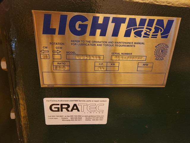 Lightnin Mixer 80 Series, 86-0-50, 50 HP Gear Drive Assembly in Other Business & Industrial - Image 2