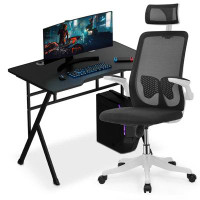 Inbox Zero Gaming Desk with Chair Set