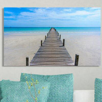 Picture Perfect International 'Dock Waters' Photographic Print on Wrapped Canvas