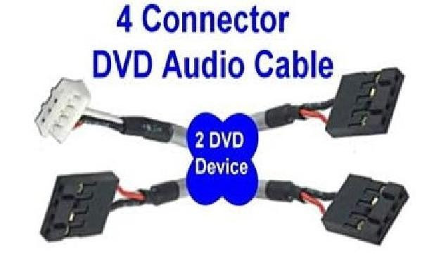 Internal Dual Audio Cable - CD/DVD Drive to PC Soundcard and/or SB16/64 in Cables & Connectors