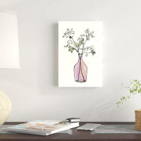 Three Posts™ Teen Watercolor Plants In A Vase Print On Canvas