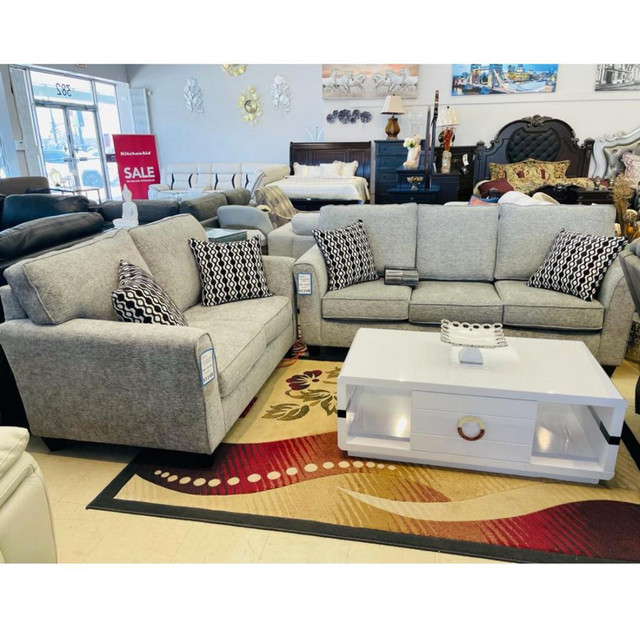 Blue Tufted Sofa Set! Furniture Sale Kijiji Upto 50% in Couches & Futons in Oakville / Halton Region - Image 2