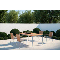 NewAge Products Outdoor Furniture Monterey 5 Piece Dining Set with 72 in. Table