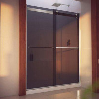 DreamLine Essence-H 56" W X 76" H Bypass Semi-Frameless Shower Door With Clearmax Technology