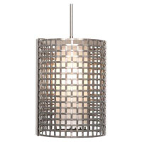 Hammerton Studio Tweed Oversized Pendant with Frosted Glass 16"