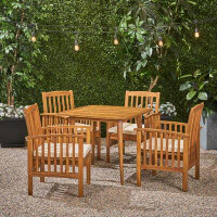 Breakwater Bay Soares 5 Piece Dining Set with Cushions