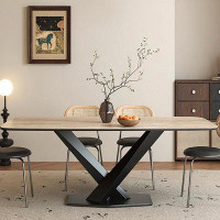 Brayden Studio Rock plate dining table