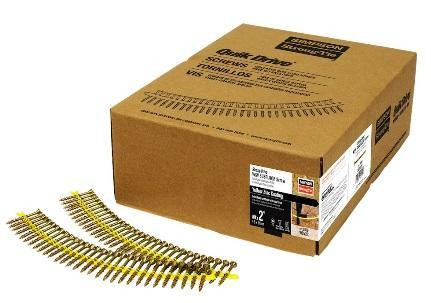 SIMPSON Strong-Drive WSV SUBFLOOR Screw (Collated) 9 x 1-3/4 or 2 inch T-25, Yellow-Zinc (2000-Qty) in Hardware, Nails & Screws in Edmonton Area - Image 4