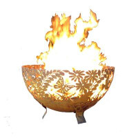 Millwood Pines Hufford Garden Bowl Steel Wood Burning Fire Pit