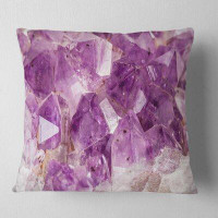 Made in Canada - The Twillery Co. Abstract Amethyst Macro Pillow