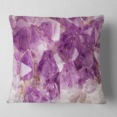 Made in Canada - The Twillery Co. Abstract Amethyst Macro Pillow in Bedding