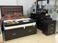 Storage Tufted Bedroom Set !!! Huge Furniture Sale !!!
