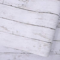 Homlpope Wood Paper Self-Adhesive Removable Wood Peel And Stick Wallpaper Decorative Wall Covering Vintage Wood Panel In