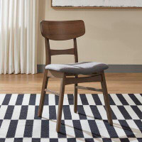 Zipcode Design™ Didmarton Cotton Ladder Back Side Chair in Medium Brown