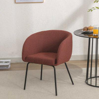 George Oliver Modern Accent Chair with iron feet For Indoor Home And Living Room
