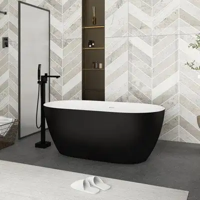 This bathtub is built with exceptionally durable and 100% acrylic reinforced with fibreglass materia...