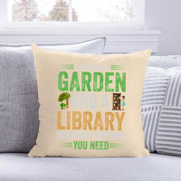 East Urban Home Garden Lover Funny Quote 821 - Throw Pillow Insert Included