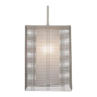 Hammerton Studio Downtown Mesh Oversized Pendant with Frosted Glass