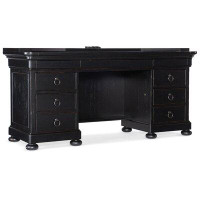 Hooker Furniture Bristowe Executive Desk with Built in Outlets