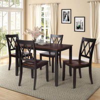 Gracie Oaks 5 Pieces Dining Table Set