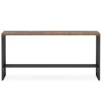 17 Stories 70.9 Inch Extra Long Console Table Vintage Industrial Sofa Table