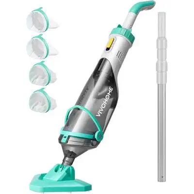 Pool Vacuum is a cordless rechargeable pool vacuum cleaner for easy use in inground and above-ground...