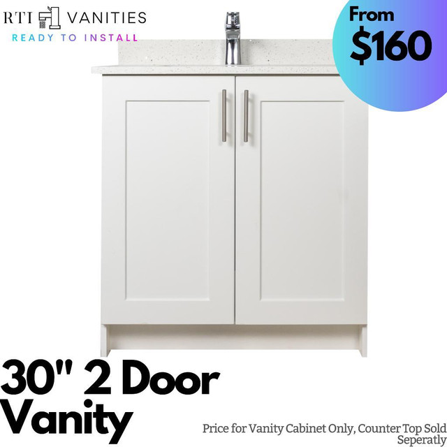 Bathroom Vanities at Unbeatable Prices - BUY STRIGHT FROM MANUFACTURER - Check Prices Online! in Cabinets & Countertops in Ontario