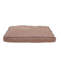 Carolina Pet Company Indoor/Outdoor Dog Bed with Cording in Solid Tan