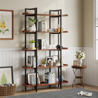 17 Stories Chaske 71.65'' H x 41.34'' W Steel Etagere Bookcase