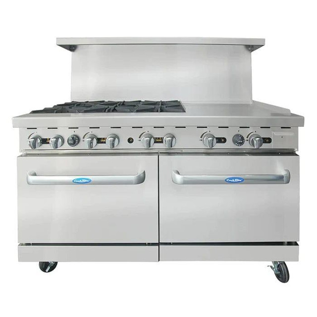 Atosa 60 Natural Gas/Propane 6 Burners with 24 Griddle Stove Top Range in Other Business & Industrial