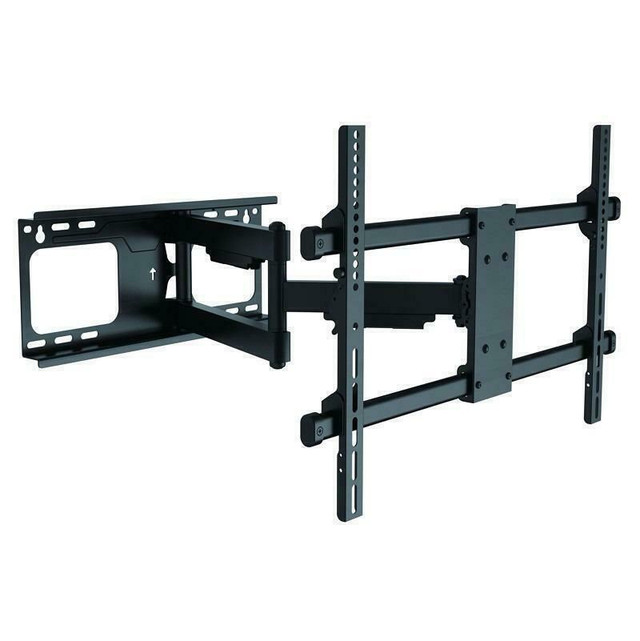 HEIGHT ADJUSTABLE TV WALL MOUNT, COUNTERBALANCE FULL MOTION BRACKET WITH GAS SPRING, FITS UP TO 65 INCH TV HOLDS 55 LBS in TV Tables & Entertainment Units in City of Toronto - Image 3